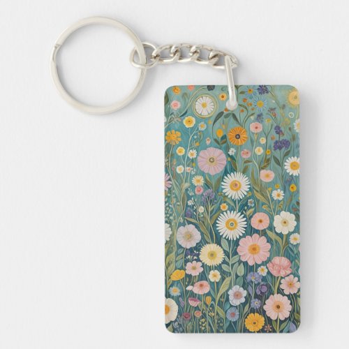 Pastel Meadow Bliss Keychain