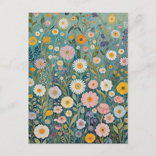 Pastel Meadow Bliss Postcard