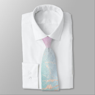 Pastel men’s tie pink green gold new design