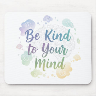 PASTEL MENTAL HEALTH MATTERS SAYING MOUSE PAD