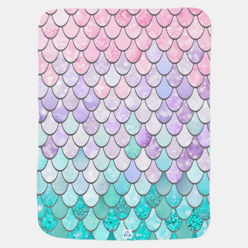 Pastel Mermaid Baby Blanket