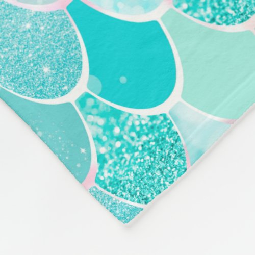 Pastel Mermaid Iridescent Girls Blanket