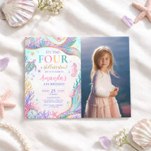 Pastel Mermaid Under the Sea Birthday