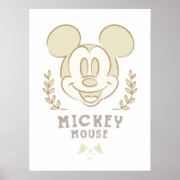 Pastel Mickey Mouse Sporty Badge