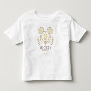 Pastel Mickey Mouse Sporty Badge Toddler T-shirt