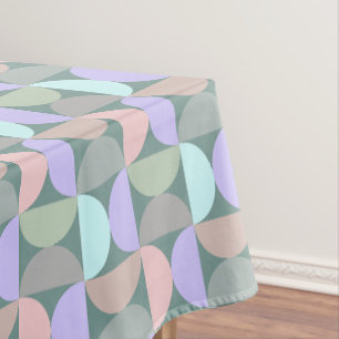 Pastel Mid Century Modern Tablecloth