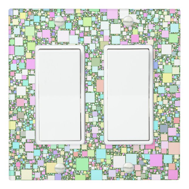 Pastel Mini Box Design Light Switch Cover (In Situ)