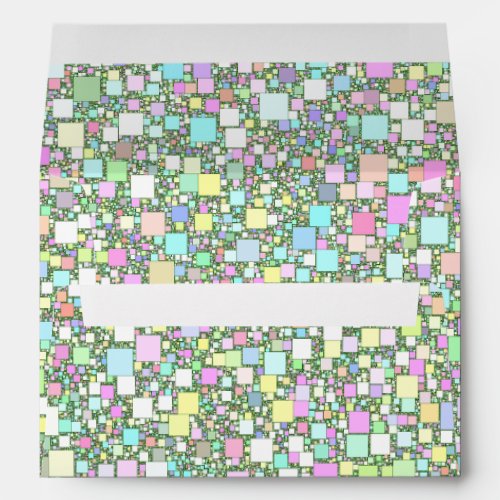 Pastel Mini Boxes Background Envelope