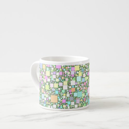 Pastel Mini Boxes Background Espresso Cup
