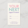 Pastel Minimal Basic Appointment Card