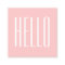 Pastel minimalist modern pink bold business card