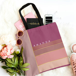 Pastel Minimalist Trendy Stylish Chic Colorful Tote Bag