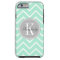 Pastel Mint Chevron with Gray Chevron