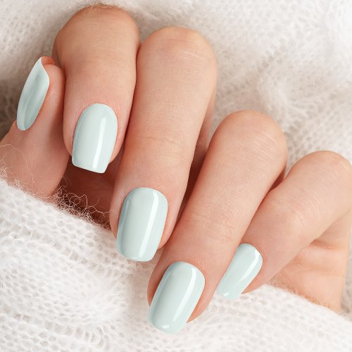 Pastel Mint Green Minx Nail Art