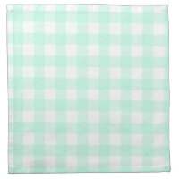Pastel Mint Green Plaid Pattern Easter