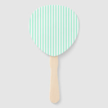 Pastel Mint Green Stripes Summer Striped