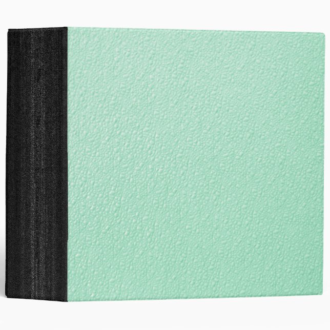 Pastel Mint Green Trendy Colors 3 Ring Binder (Front/Spine)