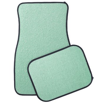 Pastel Mint Green Trendy Colors Car Floor Mat by Chicy_Trend at Zazzle