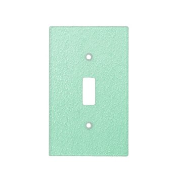 Pastel Mint Green Trendy Colors Light Switch Cover by Chicy_Trend at Zazzle