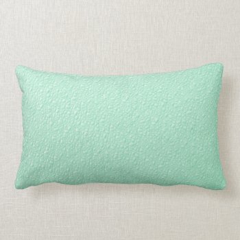 Pastel Mint Green Trendy Colors Lumbar Pillow by Chicy_Trend at Zazzle