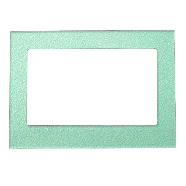 Pastel Mint Green Trendy Colors Magnetic Photo Frame (Front)