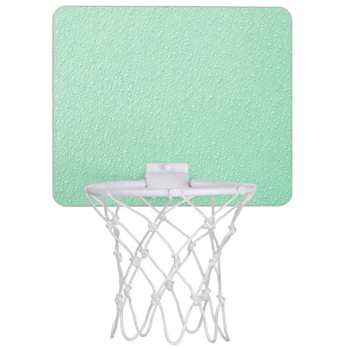 Pastel Mint Green Trendy Colors Mini Basketball Hoop Zazzle Com