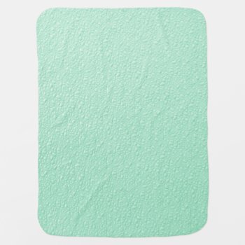 Pastel Mint Green Trendy Colors Receiving Blanket by Chicy_Trend at Zazzle
