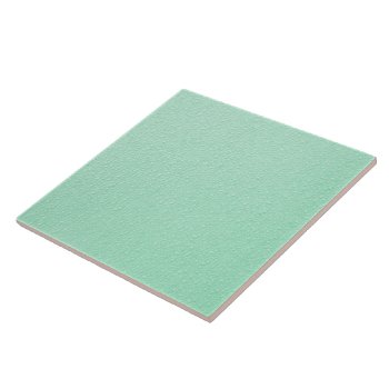 Pastel Mint Green Trendy Colors Tile by Chicy_Trend at Zazzle
