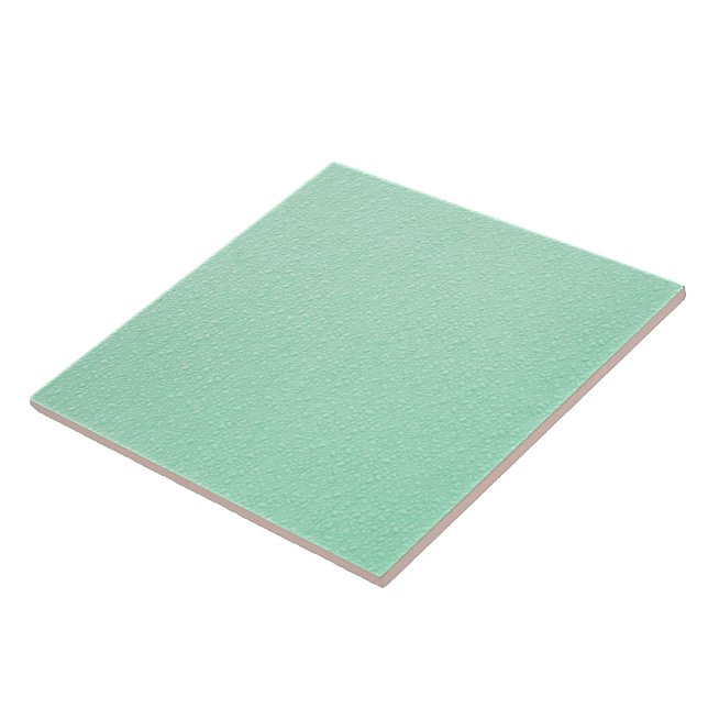 Pastel Mint Green Trendy Colors Tile (Side)