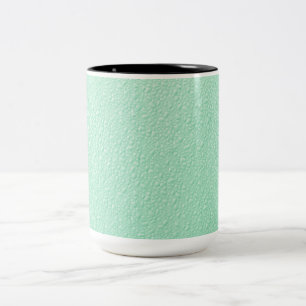 Pastel Mint Green Trendy Colors Two-Tone Coffee Mug