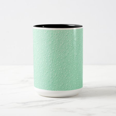 Pastel Mint Green Trendy Colors Two-tone Coffee Mug