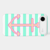 Pastel Mint Nautical Anchor Case-Mate iPhone Case (Back (Horizontal))