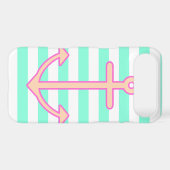 Pastel Mint Nautical Anchor Case-Mate iPhone Case (Back (Horizontal))