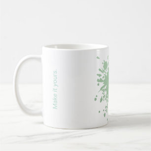 Pastel Mint Plant Personalized Mug – Make It Yours