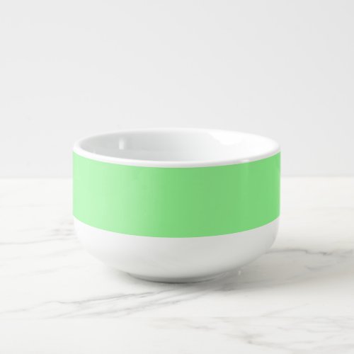 Pastel Mint Solid Color  Classic  Elegant Soup Mug