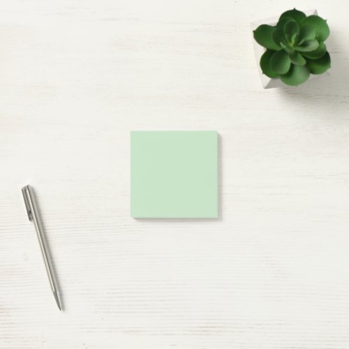 Pastel Mint Solid Color Minimalist  Post-it Notes