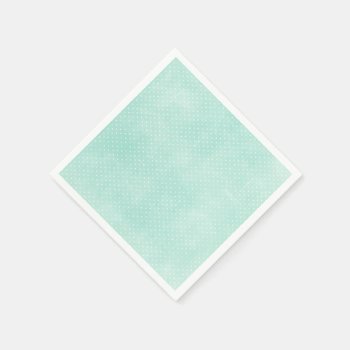 Pastel Minty Blue Turquoise Tiny Polka Dots Napkins by CyanSkyCelebrations at Zazzle
