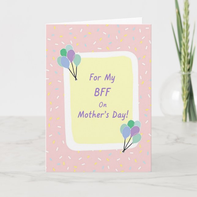 Pastel Moms Day Confidante Card (Front)