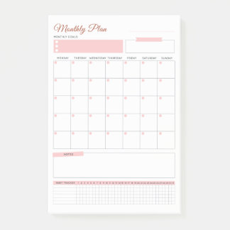 Pastel Monthly Plan Note - Plan your month