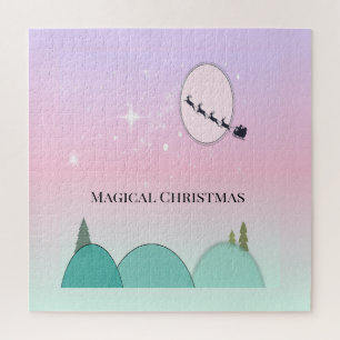 Pastel Moonlit Christmas Puzzle Glow