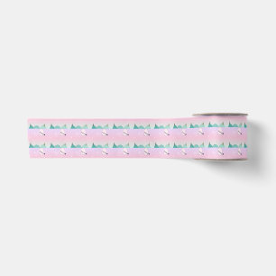 Pastel Moonlit Christmas Ribbon Glow