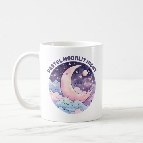 Pastel Moonlit Fantasy Night  Coffee Mug