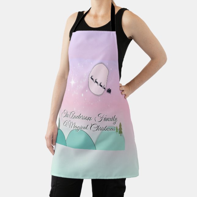 Pastel Moonlit Winter Daydream Apron (Insitu)
