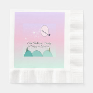 Pastel Moonlit Winter Wishes Napkins