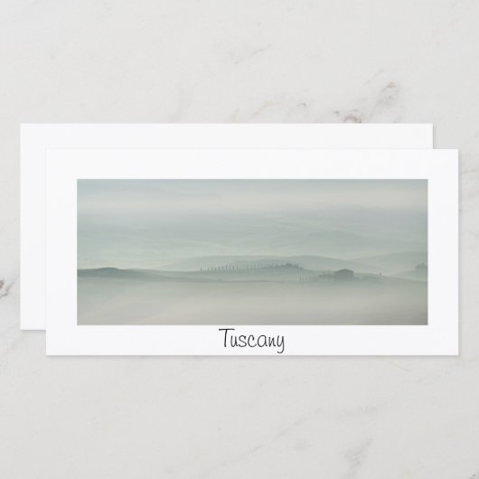 Pastel morning in foggy Tuscany (Front/Back)