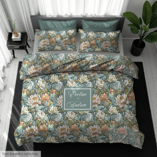 Pastel Morris Inspired Pimpernel Custom Duvet Cover