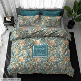 Pastel Morris Style Art Nouveau Custom Duvet Cover