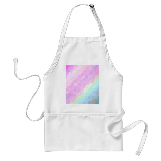 Pastel Mosaic Adult Apron (Front)