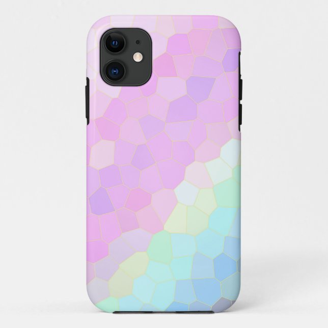 Pastel Mosaic Case-Mate iPhone Case (Back)