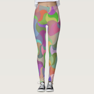 pastel mosaic leggings